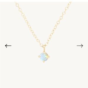 Catbird Slumberous Light Opal Necklace
